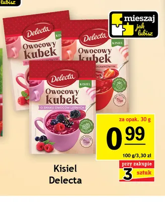 Kisiel Owocowy Kubek o smaku owoców leśnych Delecta promocja w Gram Market