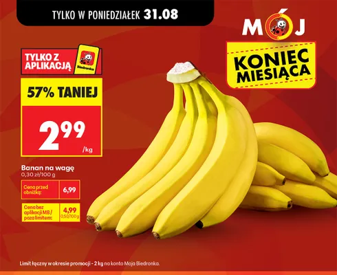 Banany promocja w Biedronka