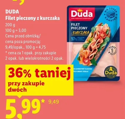 Filet pieczony z kurczaka promocja w Lidl