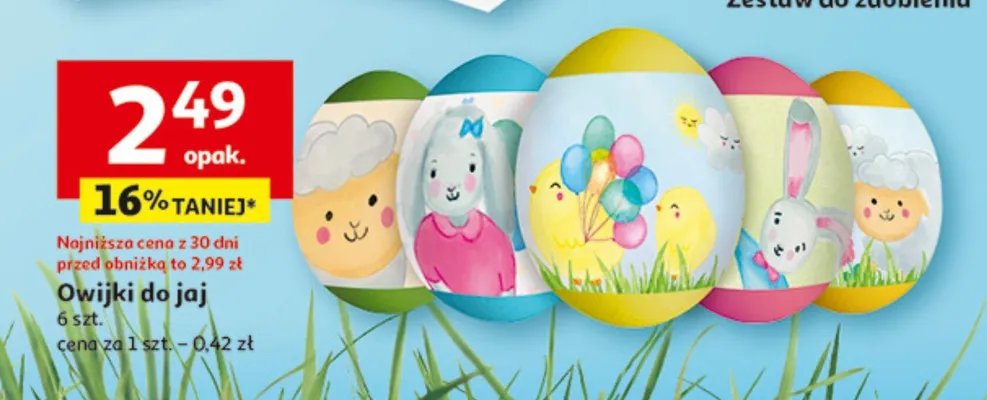 Owijki do jaj 8szt promocja w Auchan