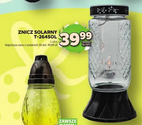 Znicz solarny T-264SOL promocja w Stokrotka