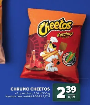 Chrupki Cheetos o smaku ketchupu promocja w Stokrotka
