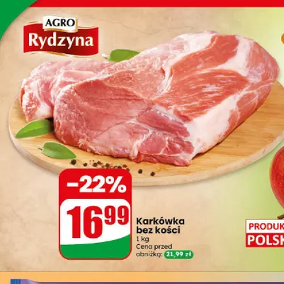 Karkówka bez kości Agro Rydzyna promocja w Dino