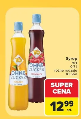Syrop YO Himbeere promocja w Carrefour Market