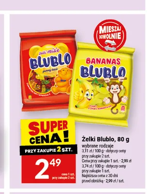 Żelki Blublo Zuki misie promocja w Twój Market