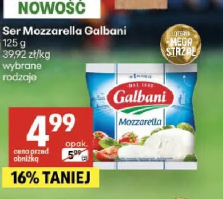 Ser Mozzarella Galbani promocja w Delikatesy Centrum