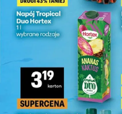 Napój Tropical Duo Hortex promocja w Delikatesy Centrum