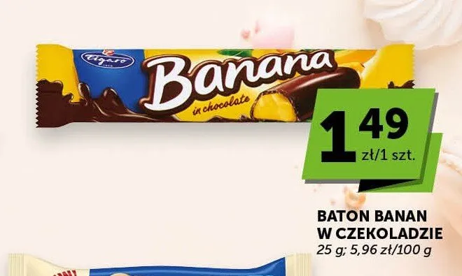 Baton banan w czekoladzie Figaro promocja w ABC