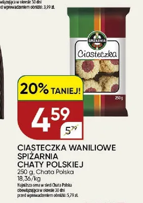 Ciasteczka waniliowe Spiżarnia Chaty Polskiej promocja w Chata Polska