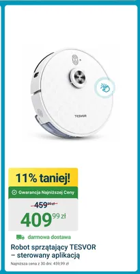 Robot sprzątający TESVOR sterowany aplikacją promocja w ERLI