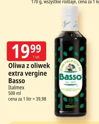 Oliwa z oliwek extra vergine Basso promocja w Leclerc