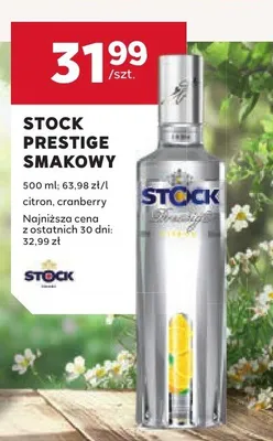 Wódka Stock Prestige smakowy citron, cranberry promocja w Stokrotka
