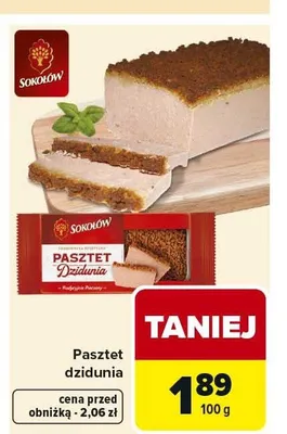 Pasztet dzidunia Sokołów promocja w Carrefour