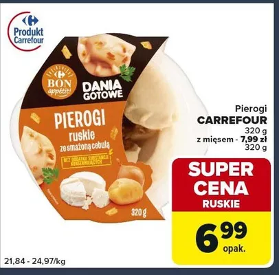 Pierogi ruskie Carrefour promocja w Globi