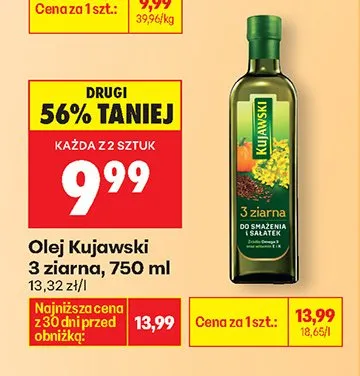 Olej 3 ziarna promocja w Biedronka