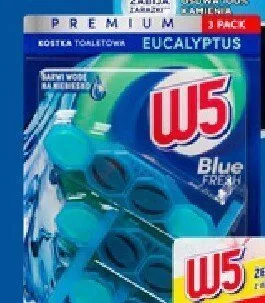 Kostka do toalet W5 Blue Fresh 3-pak promocja w Lidl