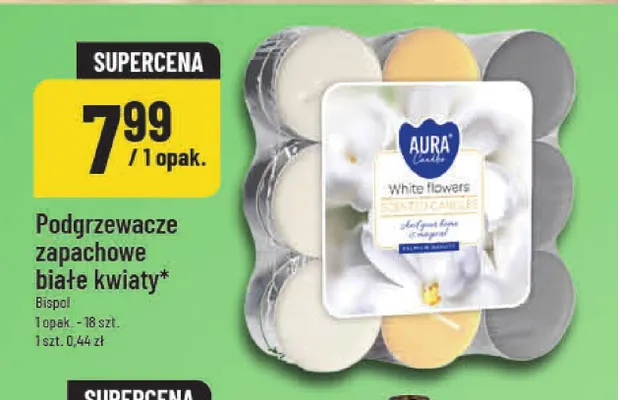 Podgrzewacze zapachowe białe kwiaty promocja w POLOmarket