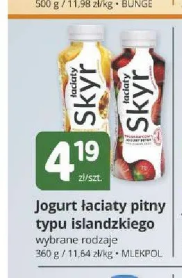 Jogurt Łaciaty pitny typu islandzkiego promocja w Marketvita