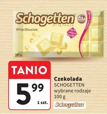 Czekolada wybrane rodzaje promocja w Intermarche