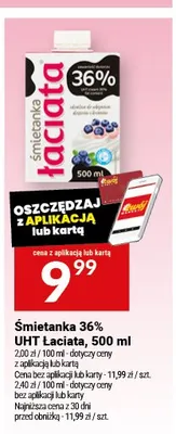 Śmietanka 36% UHT Łaciata promocja w Twój Market
