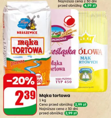 Mąka tortowa promocja w Dino