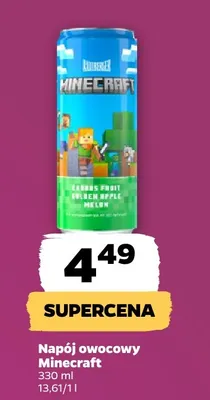 Napój owocowy Minecraft promocja w Netto