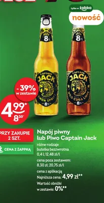 Napój piwny Captain Jack Lemon Spritz promocja w Żabka