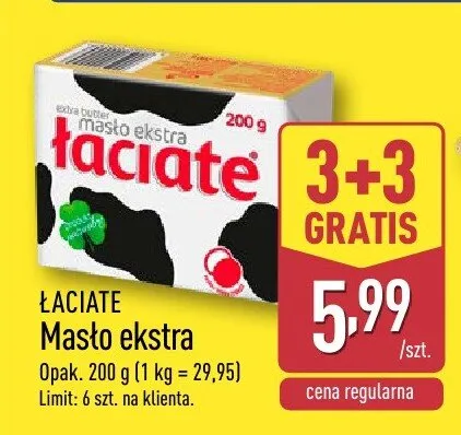 Masło ekstra promocja w Aldi