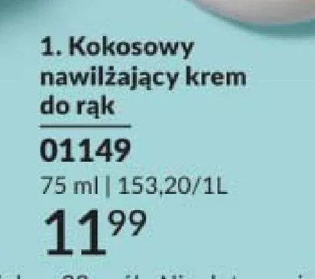 Kokosowy nawilżający krem do rąk Avon Care promocja w AVON