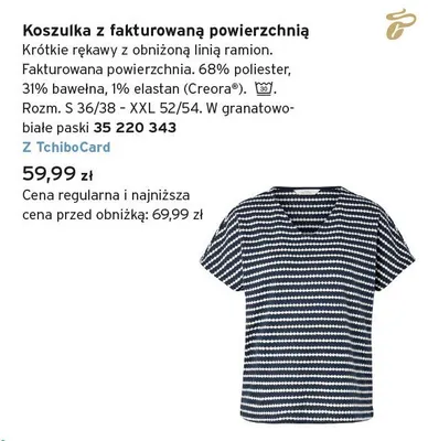 Koszulka z fakturowaną powierzchnią Tchibo promocja w Tchibo