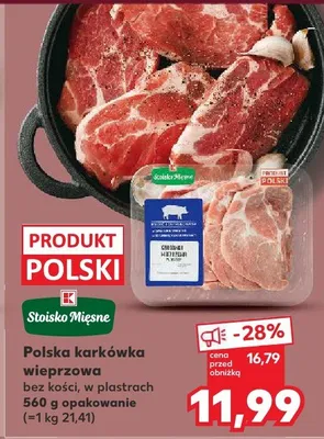 Karkówka wieprzowa bez kości, w plastrach Stoisko Mięsne promocja w Kaufland