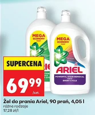 Żel do prania Ariel 90 prań promocja w Biedronka