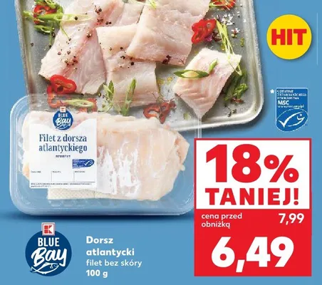 Filet z dorsza atlantyckiego krojony promocja w Kaufland