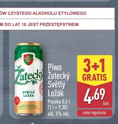 Piwo Žatecký Světlý Ležák promocja w Aldi