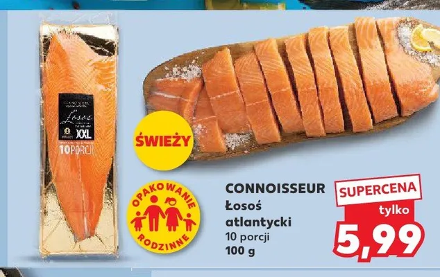 Łosoś atlantycki CONNOISSEUR promocja w Kaufland