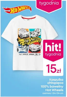 Koszulka chłopięca 100% bawełny promocja w Pepco