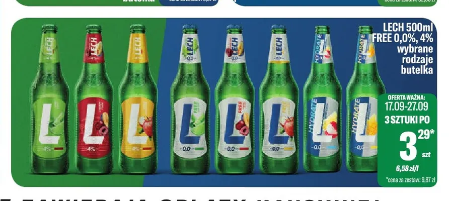 Piwo Lech 4% promocja w Tomi Markt