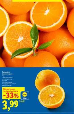 Pomarańcze deserowe luzem promocja w Lidl