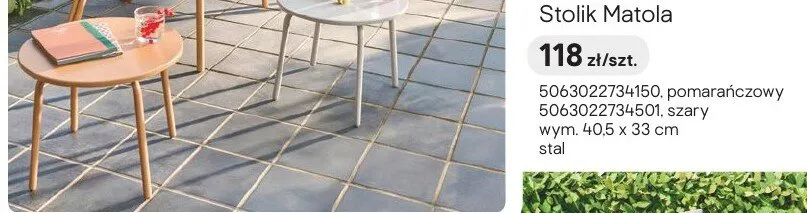 Stolik Matola szary promocja w Castorama