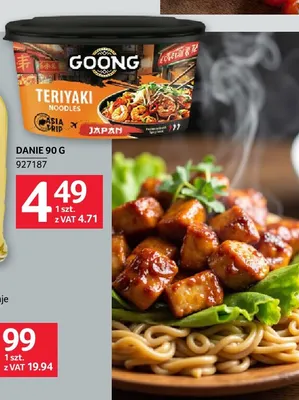 Danie Teriyaki Noodles Goong promocja w Selgros