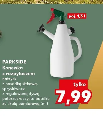 Konewka z rozpylaczem Parkside 1,3 l promocja w Kaufland