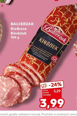 Kiełbasa Kindziuk Balcerzak promocja w Kaufland