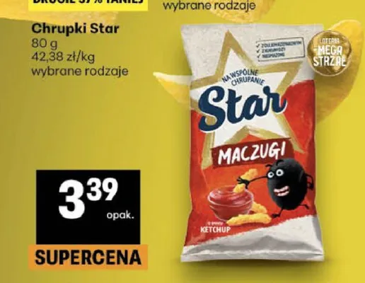 Chrupki Star Maczugi Ketchup promocja w Delikatesy Centrum