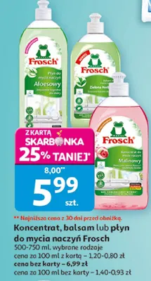 Koncentrat, balsam lub płyn do mycia naczyń Frosch promocja w Auchan