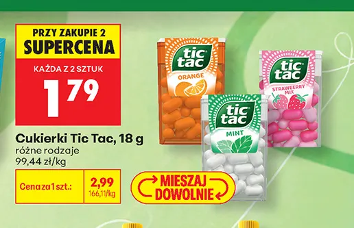 Cukierki Tic Tac Orange promocja w Biedronka