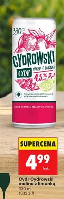 Cydr malina z limonką promocja w Biedronka