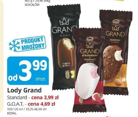 Lody truskawkowo-jogurtowe Grand Strawberry & Yoghurt promocja w Marketvita