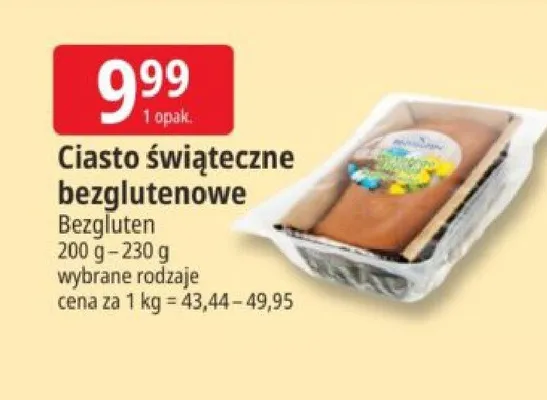 Ciasto świąteczne bezglutenowe promocja w Leclerc