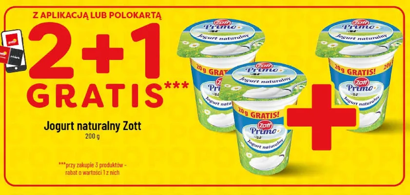 Jogurt naturalny Zott Primo promocja w POLOmarket