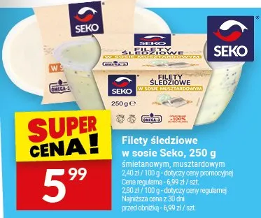 Filety śledziowe w sosie śmietanowym, musztardowym promocja w Twój Market